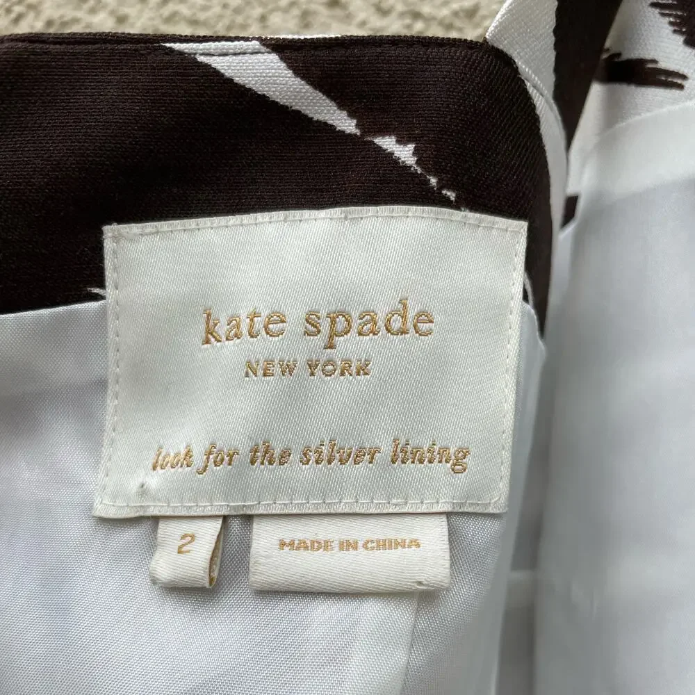 kate spade brown white